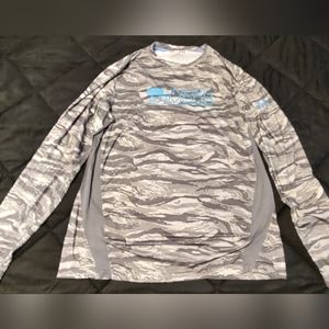 Grey Camouflage Under Armour Heat Gear Shirt